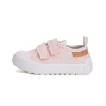 DD.Step Baby Pink Orrvédős Tépőzáras Vászoncipő