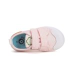 DD.Step Baby Pink Orrvédős Tépőzáras Vászoncipő
