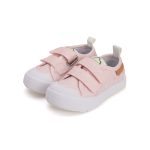 DD.Step Baby Pink Orrvédős Tépőzáras Vászoncipő