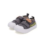 D.D.Step szürke orrvédős tépőzáras gyerek vászoncipő krokodil mintával