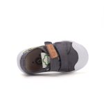 D.D.Step szürke orrvédős tépőzáras gyerek vászoncipő krokodil mintával