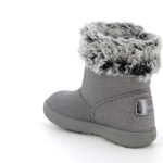 Sötétszürke velúr bőr Prmigi  gyerek csizma