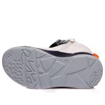 Fehér Weestep magsszárú bőr cipő, tépőzárral