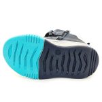 Sötétkék weestep felirtos kisfiú bőr cipő