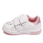 Fehér-rózsaszín színű, weestep  bőr sportos gyerekcipő lányoknak.