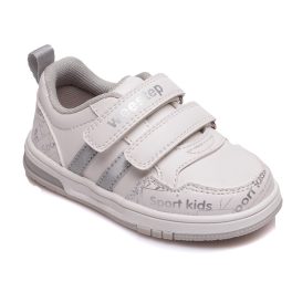 Tépőzáras kislány weestep sportcipő, fehér bőr