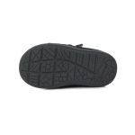 D.D. Step magasszárú cipő, sötét alapon, ezüst-rózsaszín csillagokkal