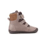 D.D.Step W063-62643 Chocolate – barna barefoot bélelt téli fiú bokacipő