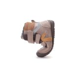 D.D.Step W063-62643 Chocolate – barna barefoot bélelt téli fiú bokacipő